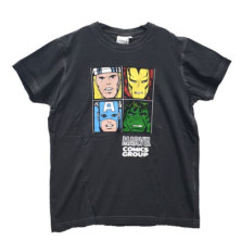 CAMISETA ADULTO AVENGERS CÓMIC NEGRO