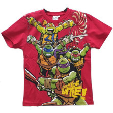Imagen camiseta niño las tortugas ninja roja
