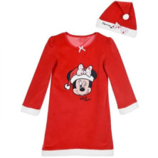 Imagen camisón rojo y gorro navidad minnie mouse