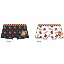 Imagen set 2 boxers harry potter 6/8 años - blanco negro