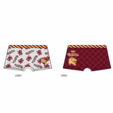 SET 2 BOXERS HARRY POTTER  - GRIS ROJO