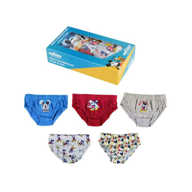 Imagen PACK CALZONCILLOS 5 PIEZAS MICKEY MOUSE T. 05/06