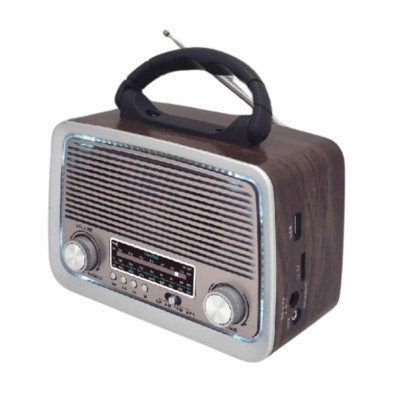 imagen 1 de radio vintage colección madera 3 bandas sami