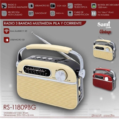 imagen 1 de radio vintage beige 3 bandas sami