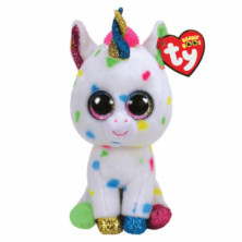 Imagen peluche beanie boos xl unicornio harmonie 40cm ty