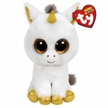 Imagen peluche beanie boos unicornio pegasus 23cm ty