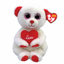 PELUCHE BEANIE BELLIES OSO DESI CORAZÓN 15CM TY