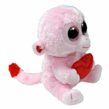 imagen 1 de peluche beanie boos mono gigi corazón 15cm ty