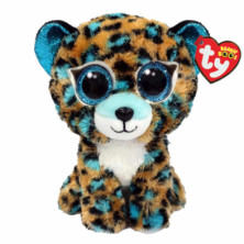 PELUCHE BEANIE BOOS LEOPARDO COBALT AZUL 15CM TY