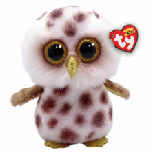 Imagen peluche beanie boos búho whoolie spotted 15cm ty