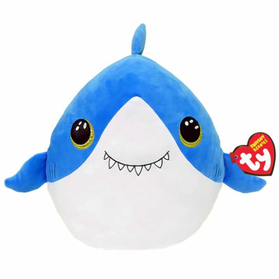 Imagen peluche squish tiburón finsley 30cm ty