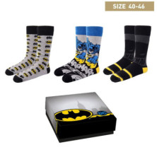 CALCETINES BATMAN 3 PIEZAS TALLA ÚNICA 40-46