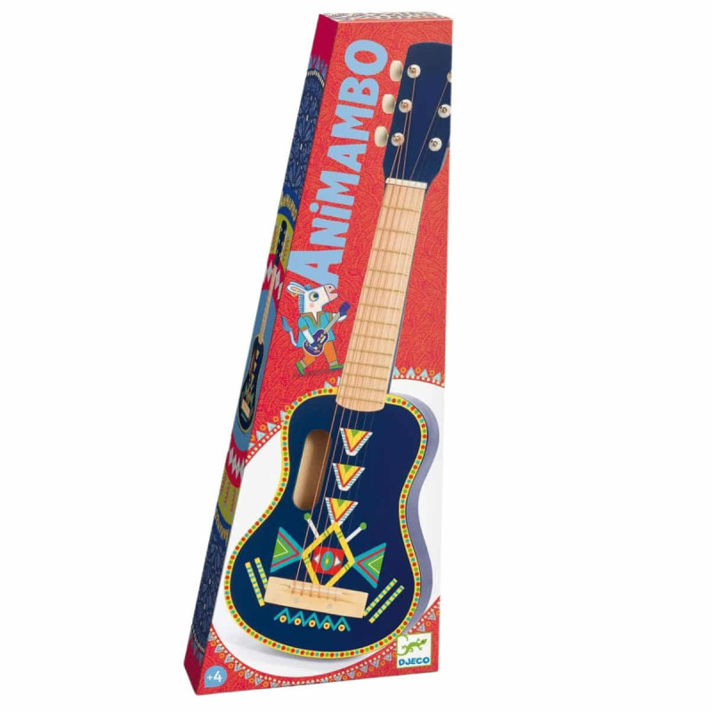 Cajón Instrumentos Musicales Djeco Animambo – Juguete De Madera Para Niños, Multicolor, Desarrollo Táctil Y Musical