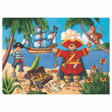 imagen 1 de puzle silueta el pirata djeco