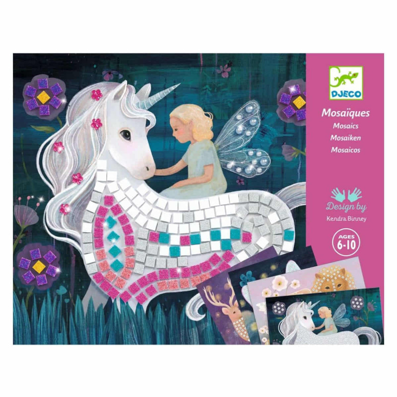 Kit Mosaico Mundo Encantado Djeco Crea Arte