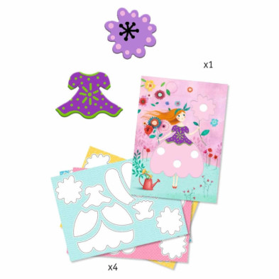 imagen 1 de dibujos para colorear los hermosos vestidos djeco