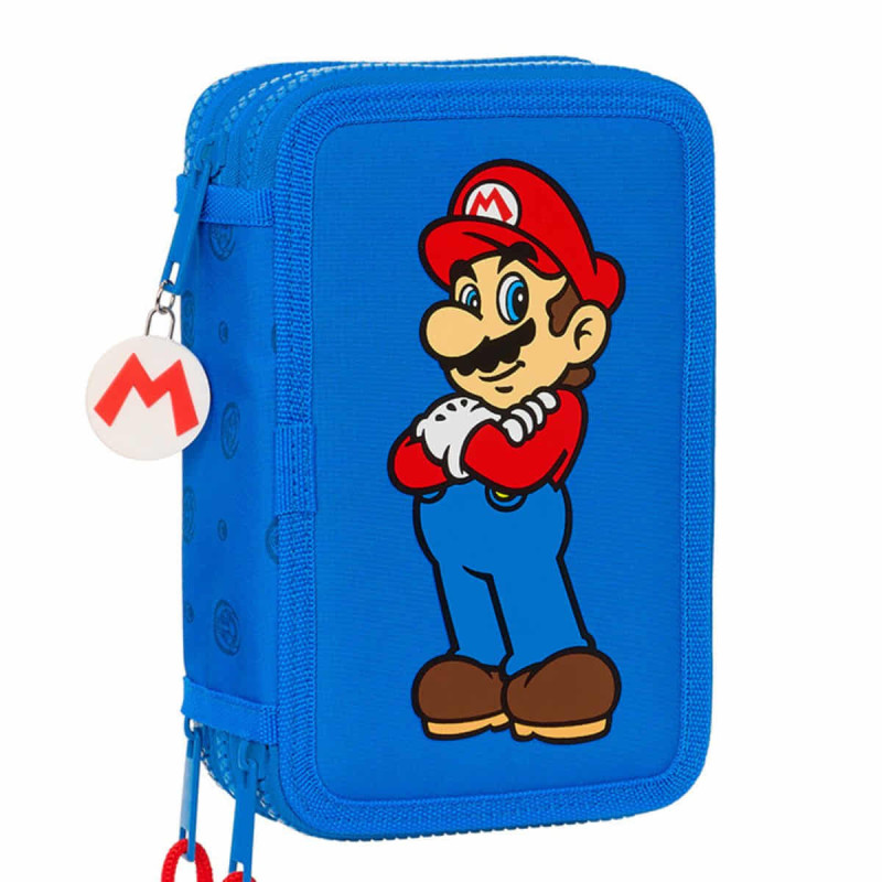 Imagen plumier triple super mario play 36 piezas