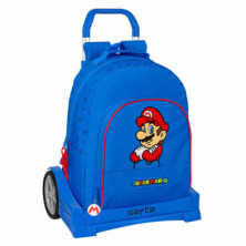 Imagen mochila con carro super mario play 42cm