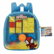 MOCHILA MANUALIDADES SPIDERMAN AZUL PLASTILINA Y M