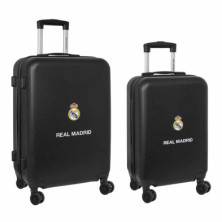 Imagen set 2 trolleys abs 50cm + 60cm real madrid