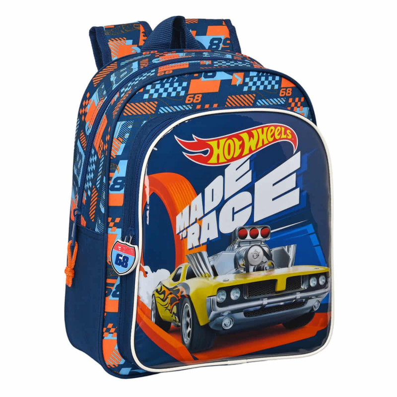 Imagen mochila adaptable hot wheels speed club 33cm