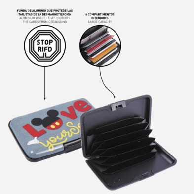 Interior Tarjetero Mickey Disney - Compacto y Moderno
