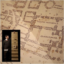 Imagen Réplica Mapa del Merodeador Harry Potter 1:1