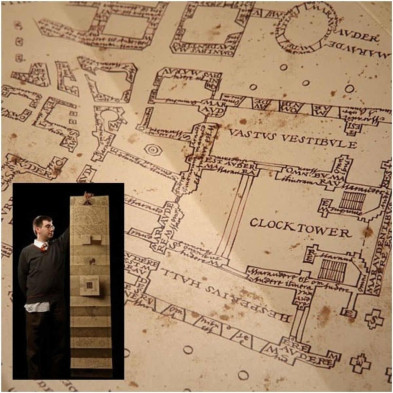 Imagen Réplica Mapa del Merodeador Harry Potter 1:1