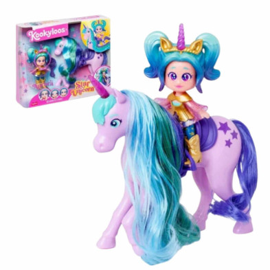 Imagen muñeca con unicornio kookyloos star unicorn