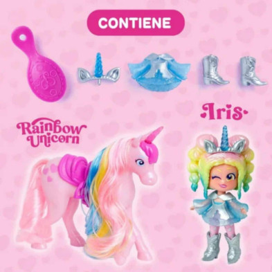 imagen 2 de muñeca con unicornio kookyloos rainbow unicorn