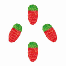 GOMINOLAS FRESAS SILVESTRES GIGANTES EN BOLSA DE 1 KILO