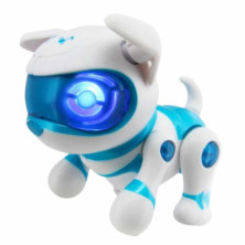 Imagen robot perrito mi mascota newborn azul teksta