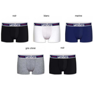 Imagen PACK 5 CALZONCILLOS BOXER UMBRO TALLA M