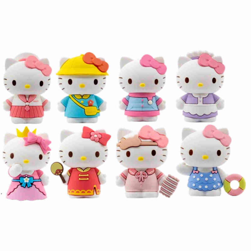 Imagen figura sorpresa coleccionable de hello kitty 7cm