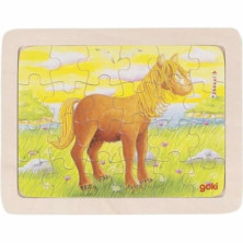 Imagen puzzle madera caballo 19