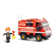 FIRE ALARM MINI CAMION DE BOMBEROS 133 PIEZAS