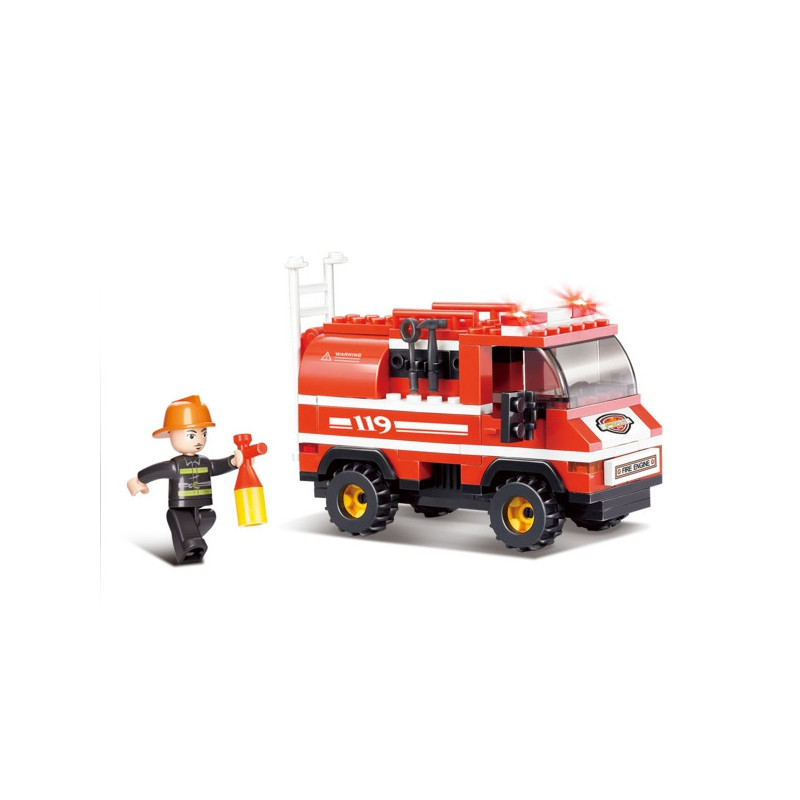 Imagen fire alarm mini camion de bomberos 133 piezas
