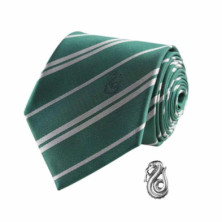 imagen 2 de harry potter corbata+pin slytherin