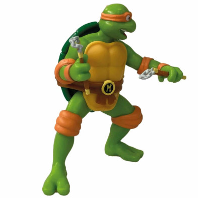 imagen 2 de figura michelangelo tortugas ninja retro 9cm tnmt