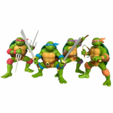 Imagen set tortugas ninja retro tnmt 4 figuras