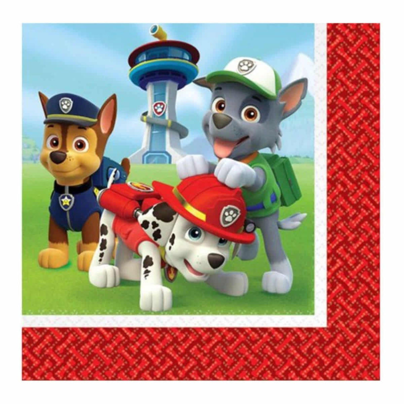 Patrulla Canina Pack De Cumpleaños Platos 16 Servilletas