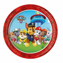 PLATO PATRULLA CANINA 20CM SET 8 UNIDADES