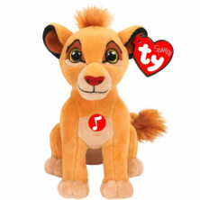 PELUCHE SIMBA DISNEY 15CM TY CON SONIDO