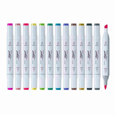 imagen 4 de estuche profesional 60 rotuladores brush markers