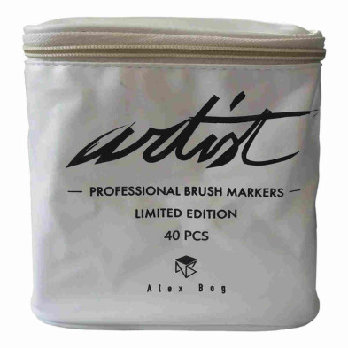 imagen 1 de estuche profesional 40 rotuladores brush markers