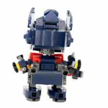 imagen 3 de robot héroes azul bloques 212 piezas nice
