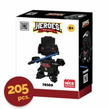 imagen 1 de villano héroes negro bloques 205 piezas nice