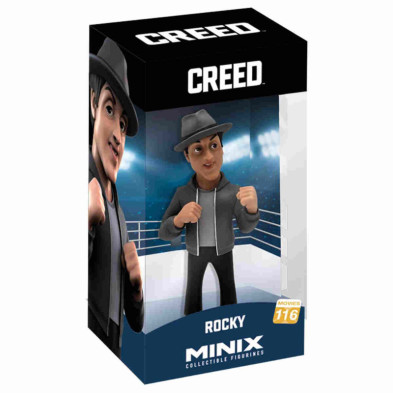 imagen 4 de figura minix rocky en cuero de creed de 12cm