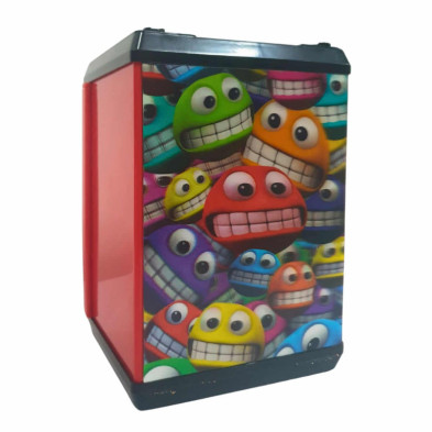 imagen 2 de hucha caja fuerte roja emoji