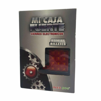 imagen 4 de hucha caja fuerte roja emoji